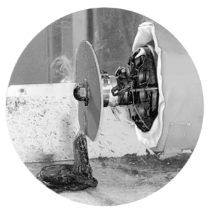 Drool Disc on Machine