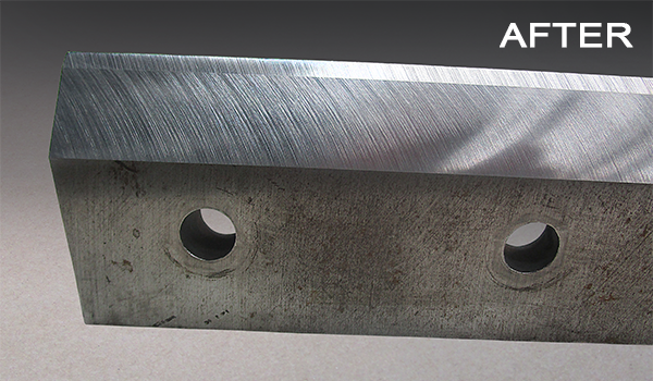 Reconditioned granulator blade
