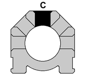 8-3/4" C Air/H2O/Oil Manifold