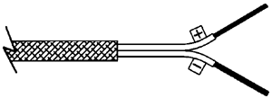 ST Series Spade Thermocouple w/ 2-1/2" Split Leads (wire stripped)