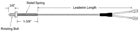 TN Series Threaded Nozzle Thermocouple