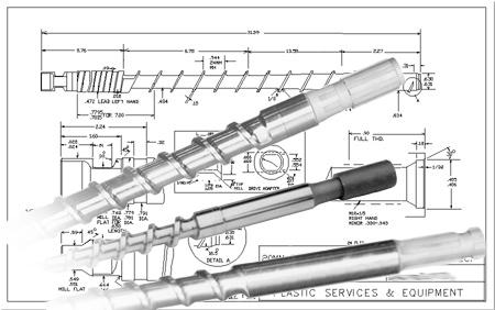 Custom Design Feedscrews - Any Material/Any Application