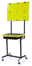 Model 2750 Inspection Stand (Shown w/ Optional Utility Drawer and Locking Casters)